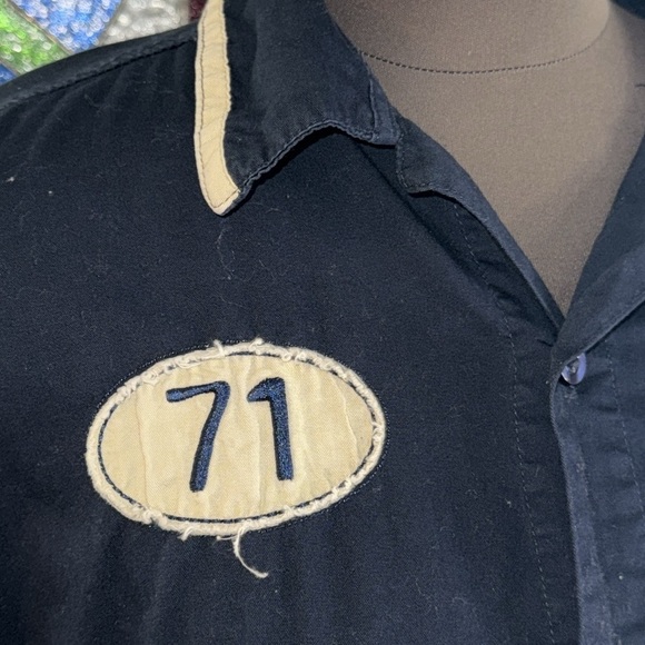 Hard Rock Guitar Company Embroidered Short Sleeve Button Down Shirt SZ XL - Picture 3 of 10